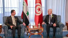 তিউনিশিয়ার প্রেসিডেন্টের সঙ্গে বাশার আল-আসাদের বৈঠক