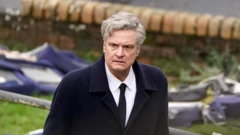 کالین فرث در صحنه‌ای از سریال