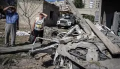 civils vicitimes d'une frappe de missile 