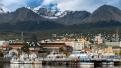 Ushuaia vista do mar