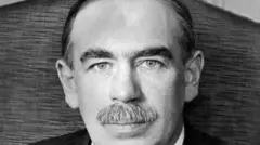 Keynes, em foto de 1929, autor desconhecido. Domínio Público.