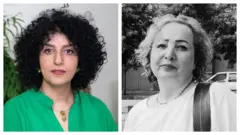 تصویر عالیه مطلب‌زاده و نرگس محمدی