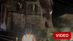 காணொளி: பிலிப்பைன்ஸில் நிலநடுக்கத்தால் சரிந்து விழுந்த தேவாலய மணிக்கூண்டு