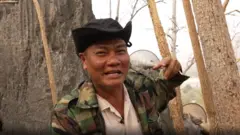 Nay Myo Zin en lo alto de la colina