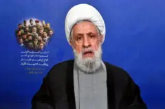 
Naim Qassem, naibu wa zamani wa Hassan Nasrallah, sasa anaongoza Hezbollah