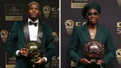 Victor Osimhen and Assisat Oshoala