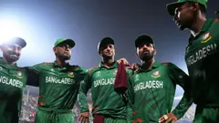 চেন্নাইতে নিউজিল্যান্ডের বিরুদ্ধে ম্যাচে বাংলাদেশের টিম হাডল