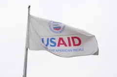 ธงสัญลักษณ์องค์การเพื่อการพัฒนาระหว่างประเทศของสหรัฐฯ (The United States Agency for International Development - USAID)