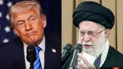 ডোনাল্ড ট্রাম্প ও আয়াতােল্লাহ আলি খামেনি