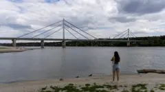 dunav, nizak vodostaj dunava, dunav kod Novog Sada