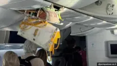 سپین سے یوراگوئے جانے والی پرواز میں ٹربیولنس