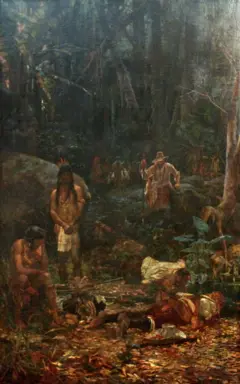 Obra Os Bandeirantes, de Henrique Bernardelli