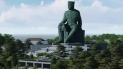 Desain patung Sukarno yang akan dibangun di kawasan Perkebunan Walini, Kecamatan Cikalongwetan, Kabupaten Bandung Barat (KBB)