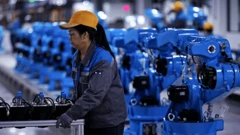 A female worker at a factory in Chengdu