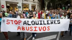 Protesto contra aluguéis abusivos