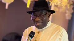 Former Nigerian president Goodluck Jonathan