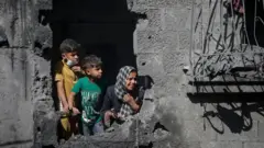 ifoto y'abana muri Gaza