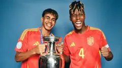 لامین یامال و نیکو ویلیامز در یورو ۲۰۲۴ برای اسپانیا درخشیدند