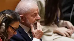 Lula escuta fala de Trump durante Assembleia Geral da ONU