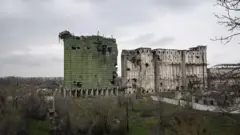 Edificios dañados por ataque ruso