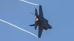 طائرة مقاتلة من طراز F-35