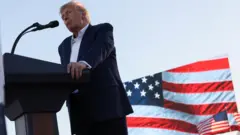 Donald Trump em comício no Texas
