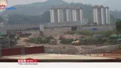 မြန်မာ - တရုတ်နယ်စပ်မှာ တရုတ်က နယ်စပ်မျဉ်းကျော် ခြံစည်းရိုးခတ်