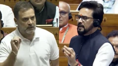 राहुल गांधी और अनुराग ठाकुर