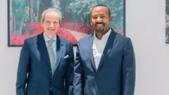 Dareektarri Ejensii Atoomikii idil- addunyaa Raafa'el Mariyaanoo fi MM Abiy Caamsaa darbe Finfinneetti yeroo mariyatan