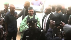 Former Kaduna state governor Nasir El-Rufai wear green traditional dress for Nigeria