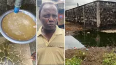 A man whose farmland has been destroyed and his water contaminated 