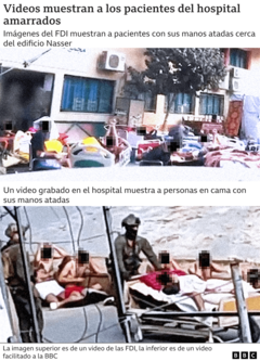 Imágenes del hospital Nasser en Gaza.