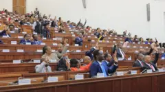 የህዝብ ተወካዮች ምክር ቤት አባላት አዋጁን ባጸደቁበት ወቅት