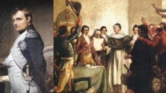 Napoléon et une scène d'indépendance en Argentine
