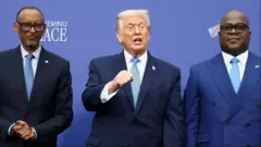 Kagame, Trump na Tshisekedi