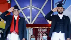 प्रचण्ड र रवि लामिछाने