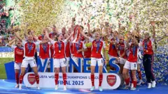 Arsenal beat Barcelona to win Women's Champions League title