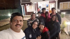 मृत हेमंत जोशी यांनी काल सकाळी पोस्ट केलेला फोटो. यात फिरायला गेलेले सर्व 9 जण आहेत.