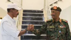 ፕረዚደንት ኢሳይያስ ኣፈወርቂ፡ ኣቦ መንበር ልኡላዊ ቤት ምኽሪ ሱዳን ጀነራል ዓብደልፋታሕ ኣልቡርሃን 