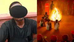 Aworan afurasi naa pẹlu aworan ipade ọmọ ẹgbẹ okunkun kan