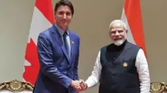 కెనడా ప్రధాని ట్రూడో, భారత ప్రధాని మోదీ