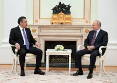 Садыр Жапаров менен Владимир Путин. 23-апрель, 2026-жыл