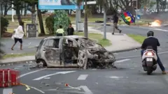 Жаңы Каледониядагы соңку окуядан бир көрүнүш