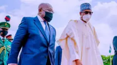 Aarẹ orilẹede NAijiria ati aarẹ orilẹede Ghana