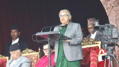 प्रजातन्त्र दिवसका दिन आयोजित कार्यक्रममा प्रधानमन्त्री सुशीला कार्की