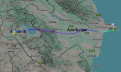 Bakı və Yerevan arasında birbaşa uçuş olub