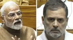 নরেন্দ্র মোদী ও রাহুল গান্ধী