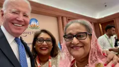 हालै सम्पन्न जी २० सम्मेलनमा आमन्त्रित बाङ्गलादेशी प्रधानमन्त्रीले आफ्नी छोरीलाई दिल्ली लिएर गएकी थिइन