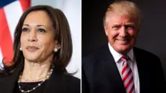 Kamala Harris da Donald Trump