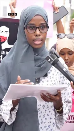 Caro ka dhalatay muuqaalka gabar Muqdisho loogu xadgudbay